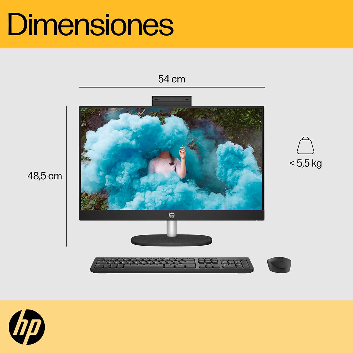 Todo En Uno HP 24-cr0017la AMD Ryzen 5 512GB SSD 8GB Ram 23.8